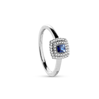Anello Salvini Donna Bagliori colore in Oro bianco Zaffiro 0.22 Ct 20108444 - 20108444